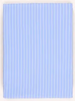 Tekla Poszewka na kołdrę z bawełny mako satin w kolorze niebiesko-białym w paski W x S x G: 200 x 140 cm