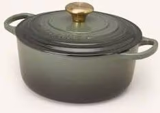 Brytfanna Le Creuset Signature wykonana z emaliowanego żeliwa, kolor zielony